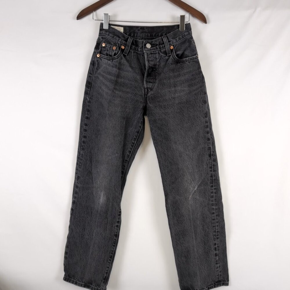Levi's Women's Gray/Black 501 90's Denim Jeans Straight Leg, US 23